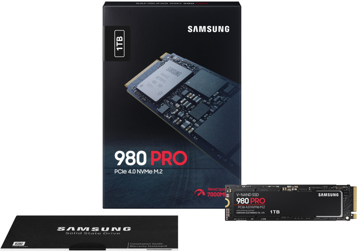 Samsung 980 Pro 1 To M.2 + Be quiet! MC1 M2 Refroidisseur de SSD emballage
