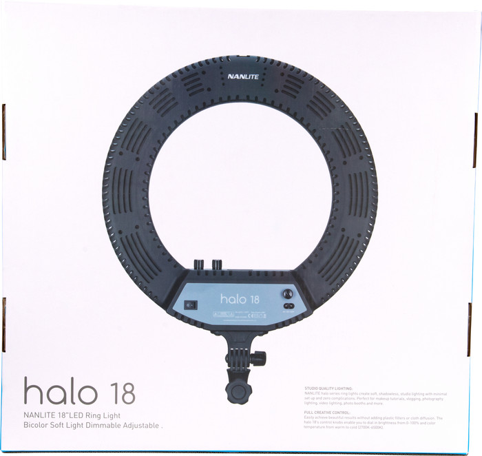 Nanlite Halo 18 Met Draagtas verpakking