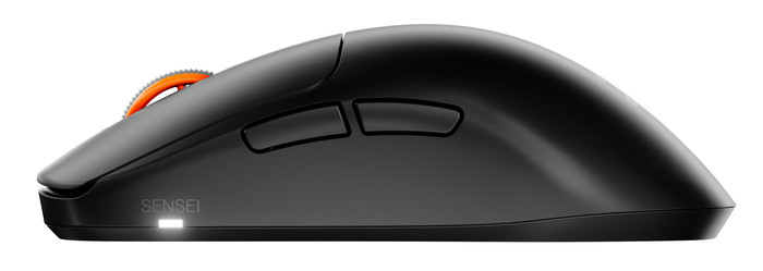 SteelSeries Sensei Pro WL Draadloze Gaming Muis Zwart linkerkant
