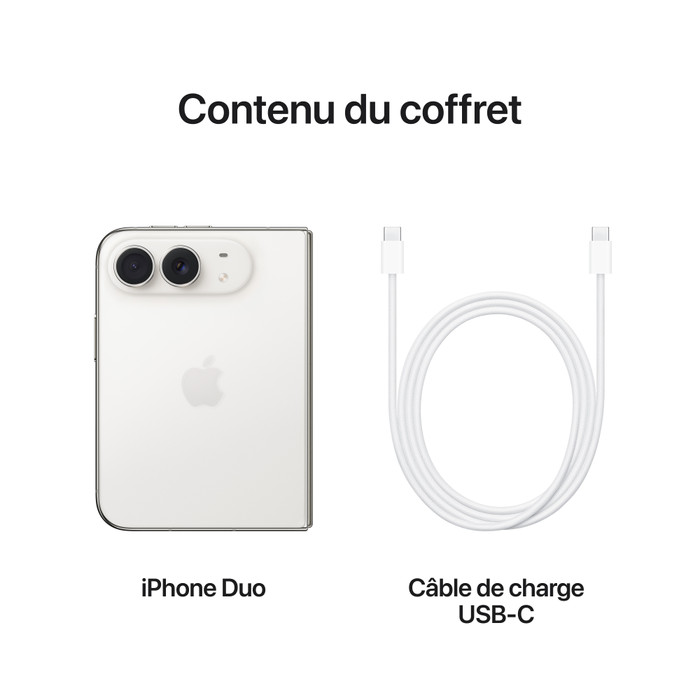 Apple iPhone Duo 2 To Blanc visuel fournisseur