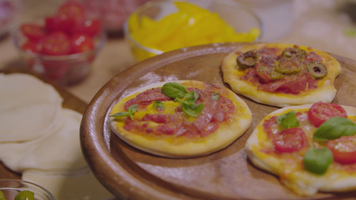 Emerio Pizzarette Cool Wall - 6 personen product in gebruik