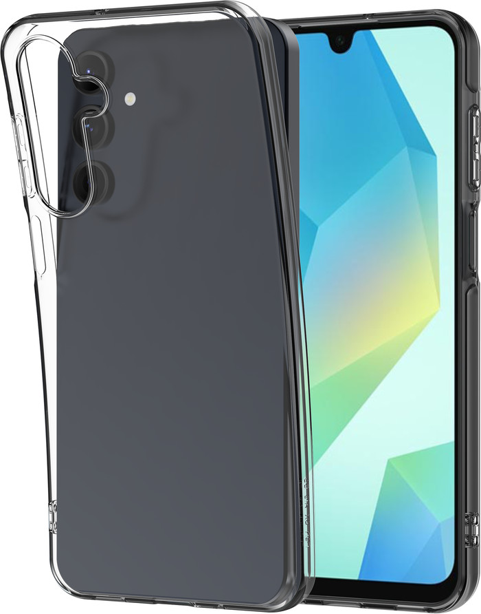 Just in Case Soft Design Samsung Galaxy A16 Back Cover Transparant voorkant