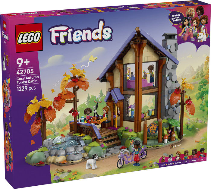 LEGO Friends Gezellige Boshut in de Herfst 42705 verpakking