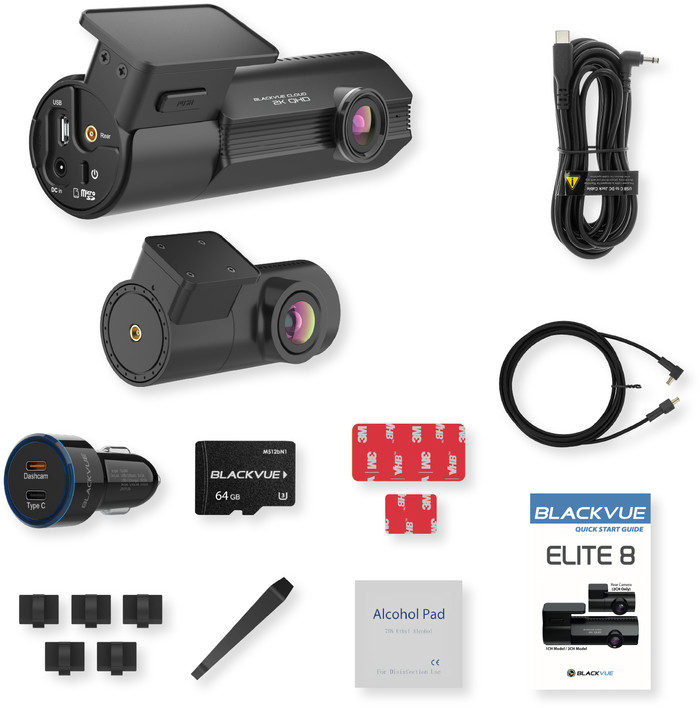 BlackVue Elite 8-2CH 64 Go accessoire