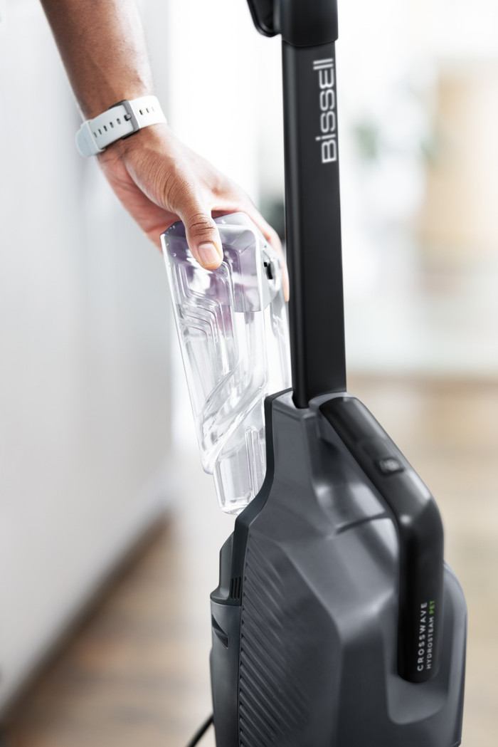 Bissell CrossWave Hydrosteam PET Pro produit à l'usage