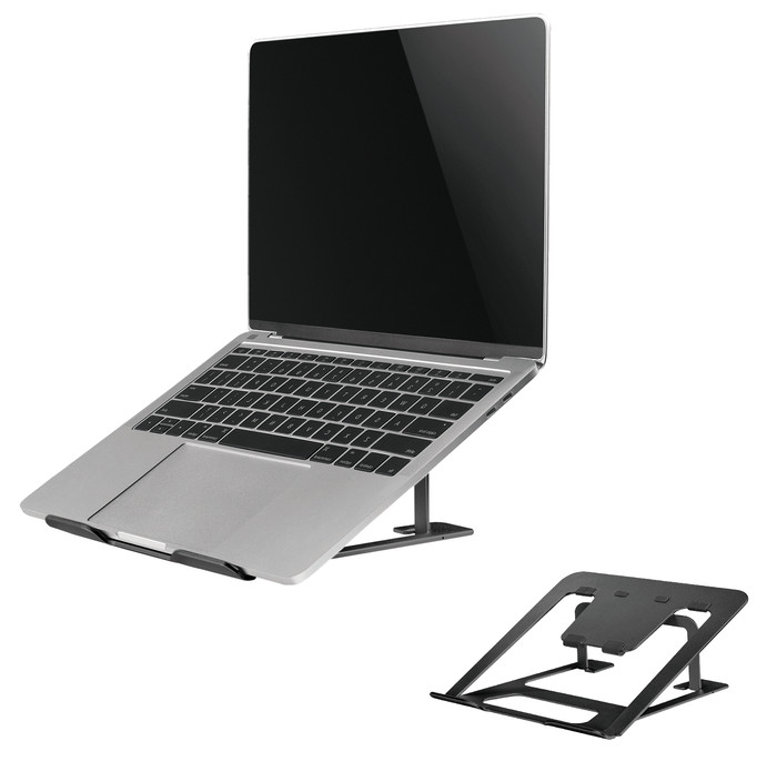 Neomounts NSLS085BLACK Opvouwbare Laptopstandaard Zwart rechterkant