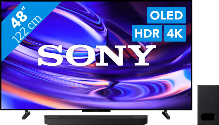 Sony Bravia 6 48" OLED (2026) + Sony Bravia Theatre Bar 6 Zwart Main Image