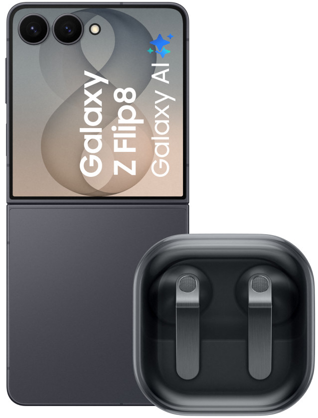 Samsung Galaxy Z Flip 8 512GB Black 5G + Samsung Galaxy Buds4 Black Main Image