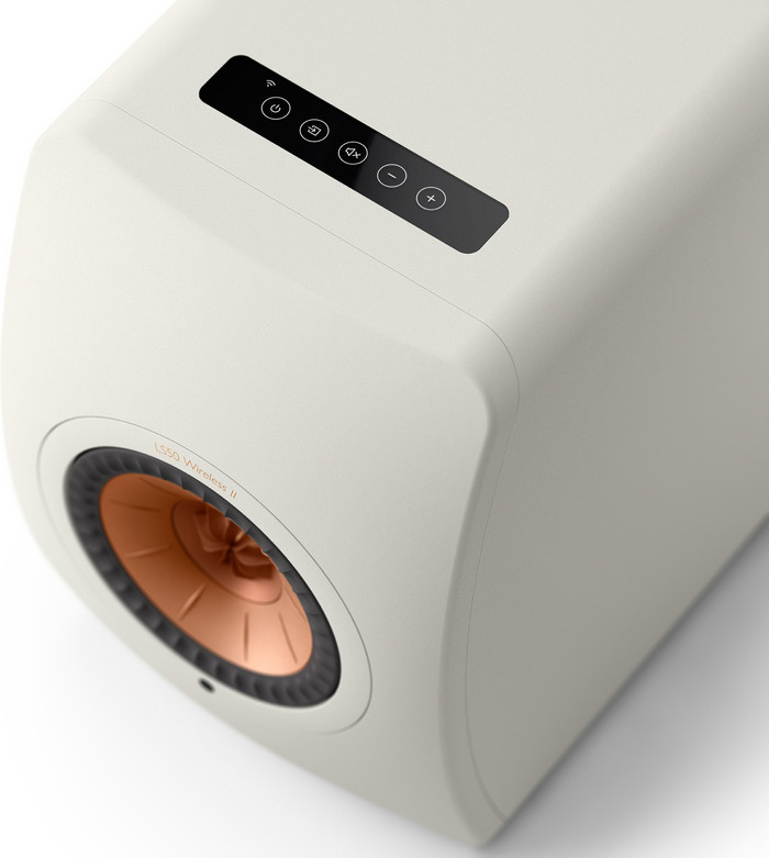 KEF LS50 Wireless II Blanc (par deux) dessus