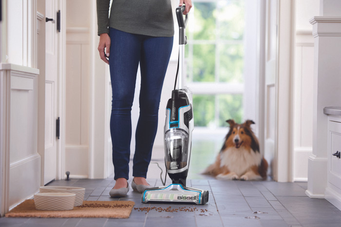 BISSELL 2225N CrossWave Pet Pro 3-in-1 Floor Cleaner product in use