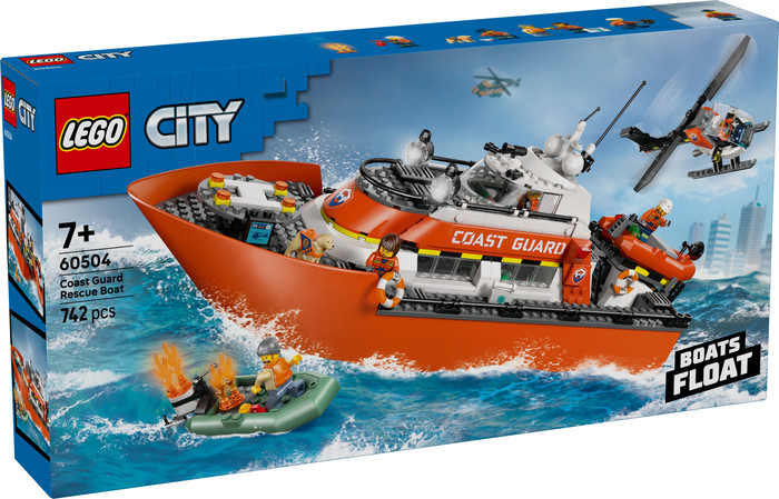 LEGO City Coast Guard Rescue Boat and Helicopter 60504 packaging