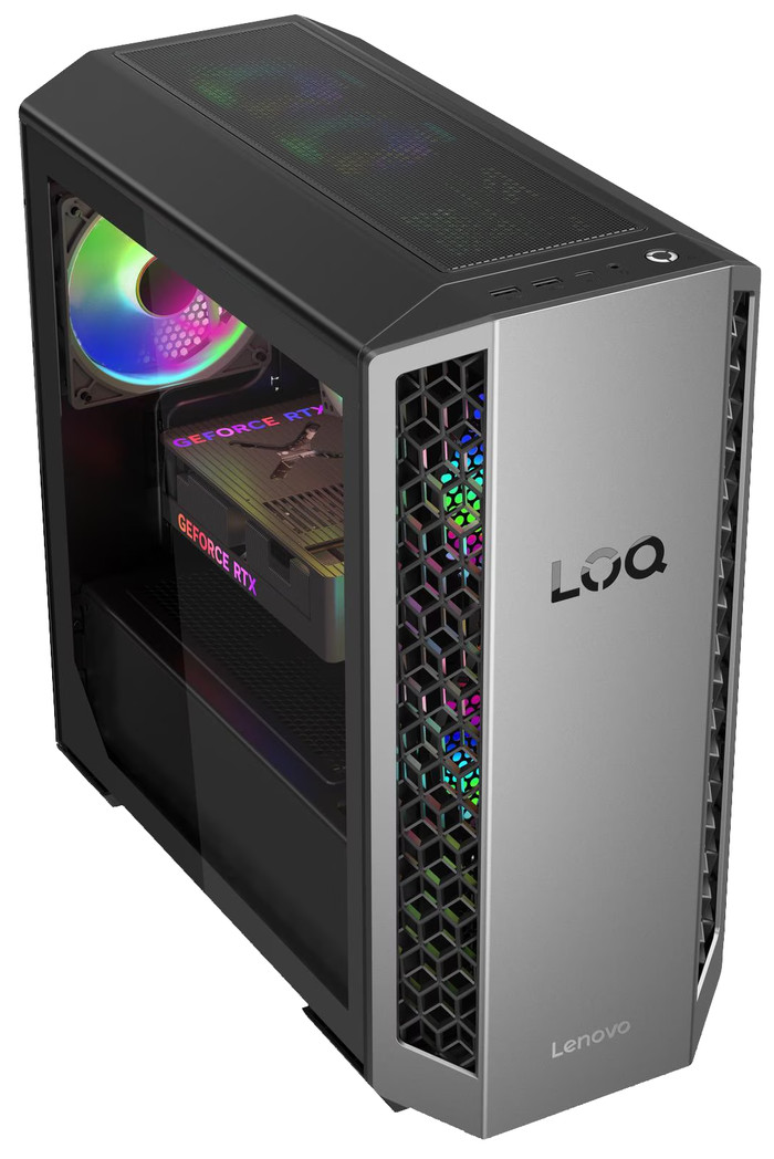 Lenovo LOQ Tower 26ADR10 A78745HX 1T 32 côté gauche