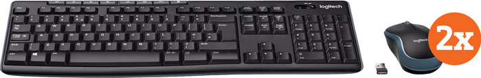 Logitech MK270 Clavier et Souris Sans Fil AZERTY Lot de 2 Main Image