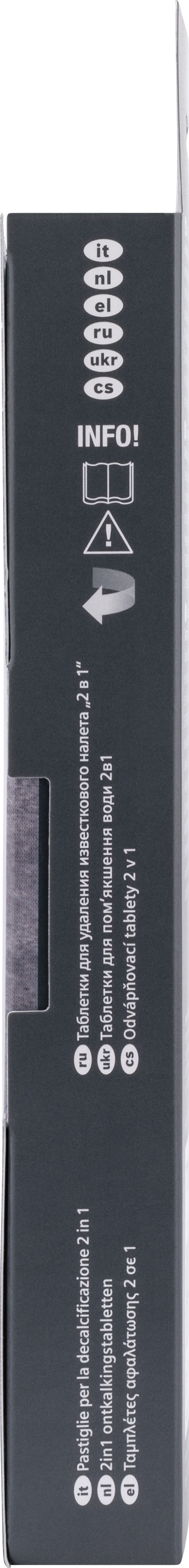 Siemens Descaling Tablets + Cleaning Tablets packaging