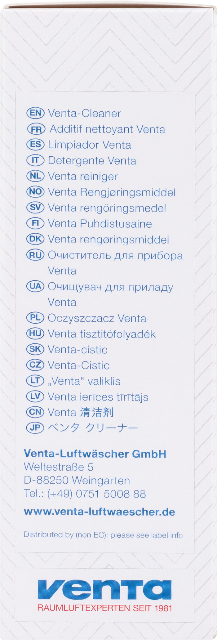 Venta Cleaner 250 ml packaging