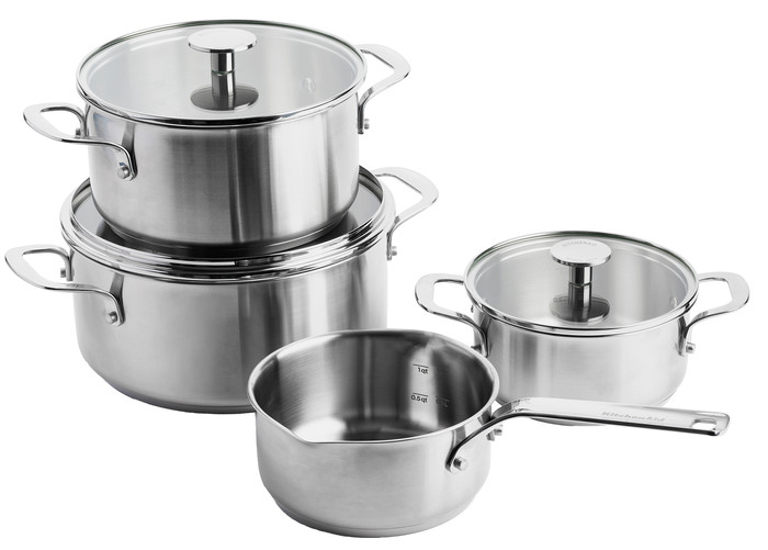KitchenAid Stainless Steel Cookware Set 4-piece Main Image