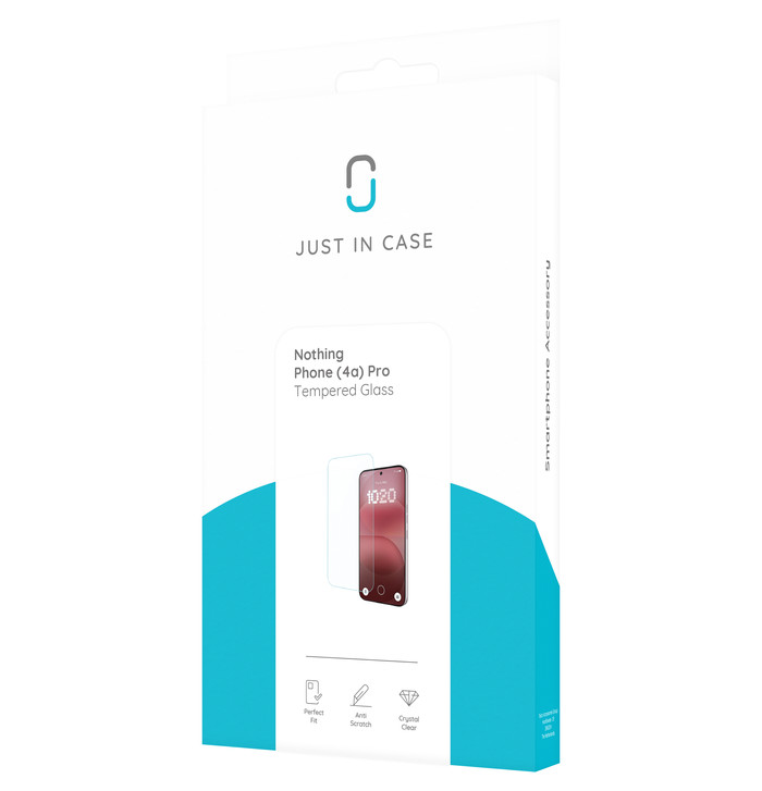 Just In Case Tempered Glass Nothing Phone (4a) Pro Screenprotector verpakking
