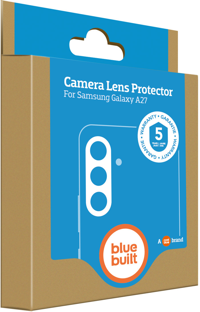BlueBuilt Samsung Galaxy A27 Camera Lens Protector Aluminium verpakking