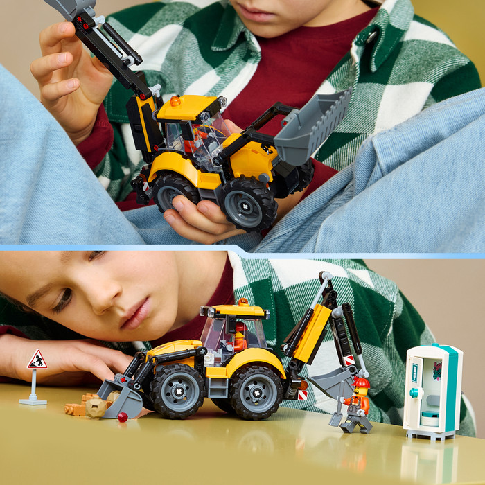 LEGO City - Le Tractopelle Jaune 60480 produit à l'usage
