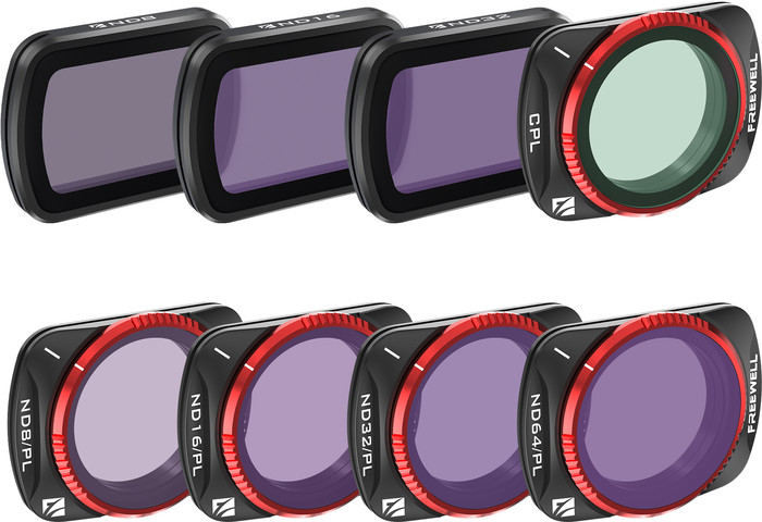 Freewell DJI Osmo Pocket 3 Filtres All Day Lot de 8 Main Image
