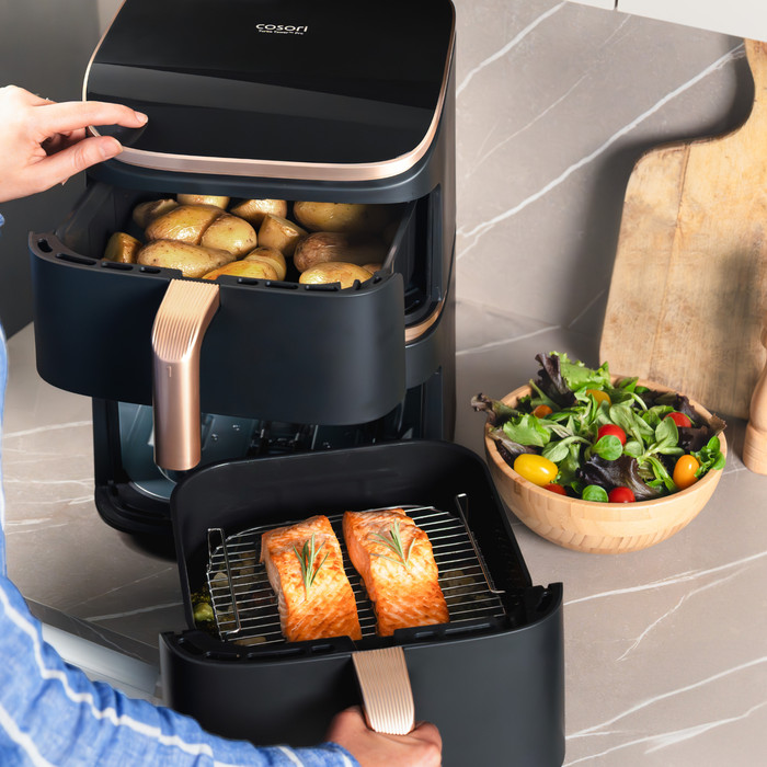 Cosori Turbo Tower Pro Smart product in gebruik