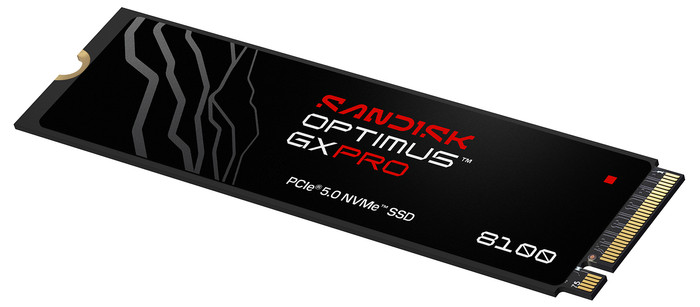SANDISK Optimus GX PRO 8100 4TB PCIe 5.0 NVMe SSD voorkant