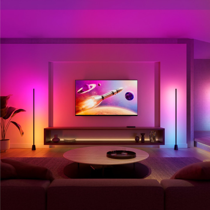 Philips Hue Play Vloerlamp White and Color product in gebruik