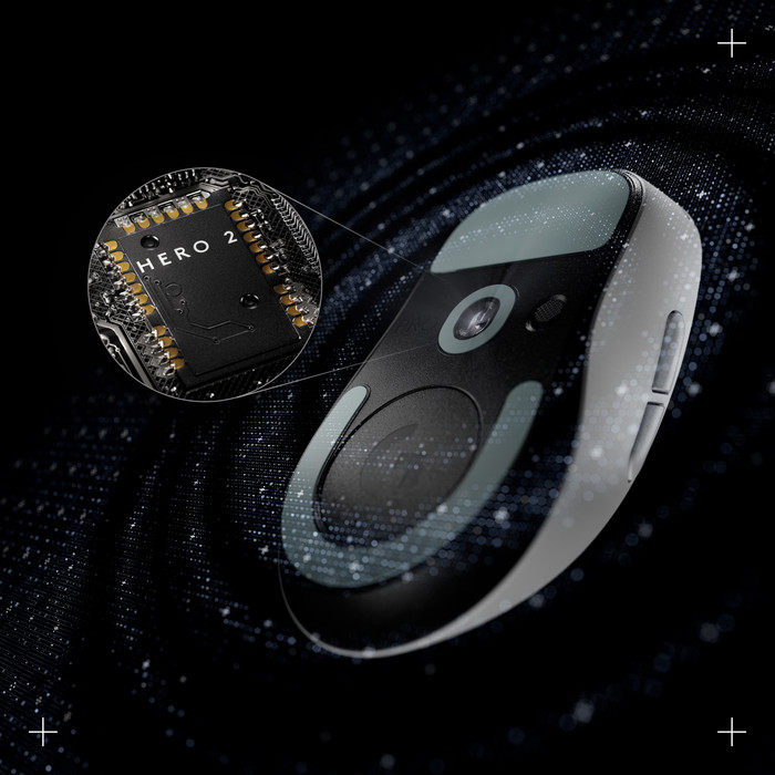 Logitech G PRO X Superlight 2 DEX Lightspeed Draadloze Gaming Muis Wit product in gebruik