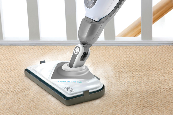 BLACK+DECKER 1600W Steam Mop 8 Accessories product in use