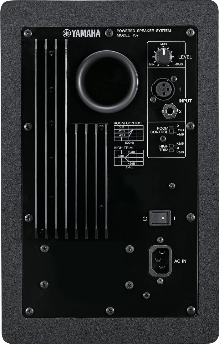 Yamaha HS8 Black back