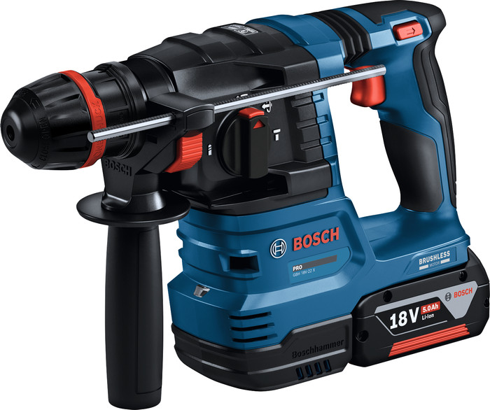 Bosch Professional GBH 18V-22 + GSR 18V-45 Combiset rechterkant