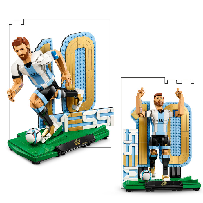 LEGO Editions Lionel Messi Voetballegende 43015 product in gebruik