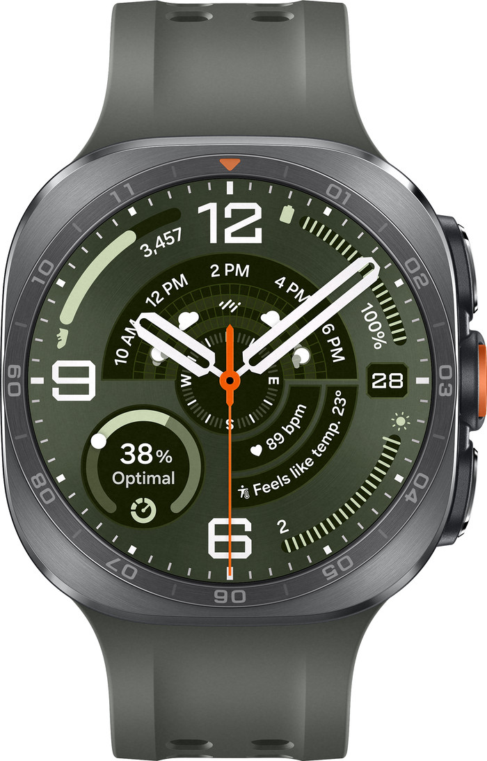 Samsung Galaxy Watch Ultra 2 5G Argent/Vert Titane 47 mm avant