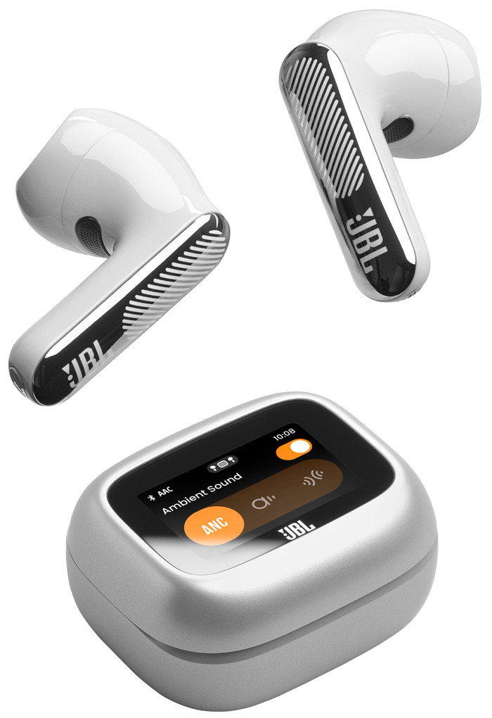 JBL Live Flex 4 Argent avant