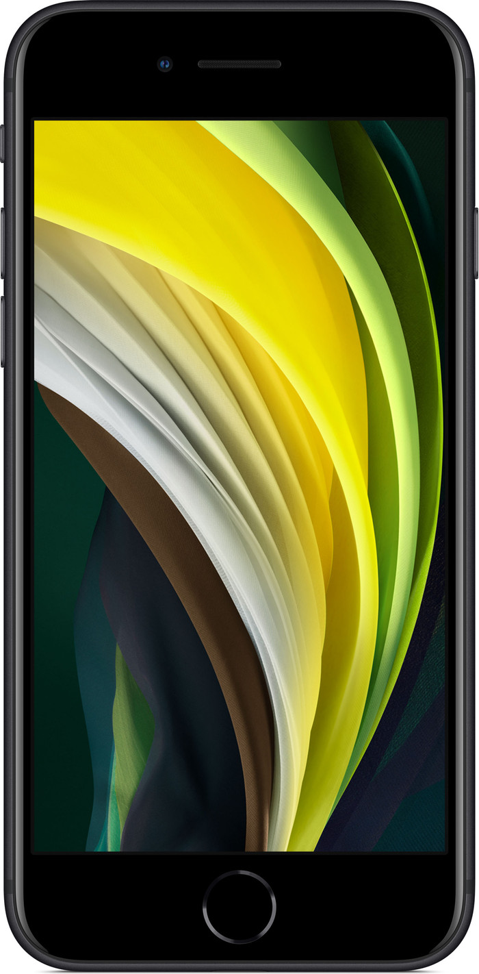 Refurbished iPhone SE 2020 128GB Black (visibly used) front