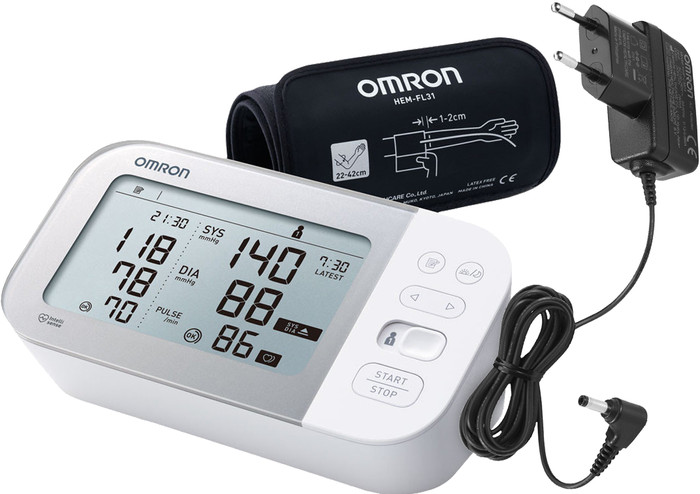 Omron X7 Smart + Power Adapter Main Image