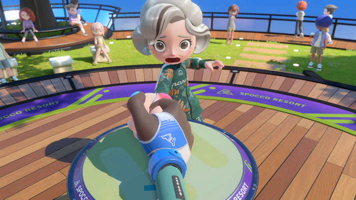 Nintendo Switch Sports Resort Nintendo Switch 2 product in gebruik