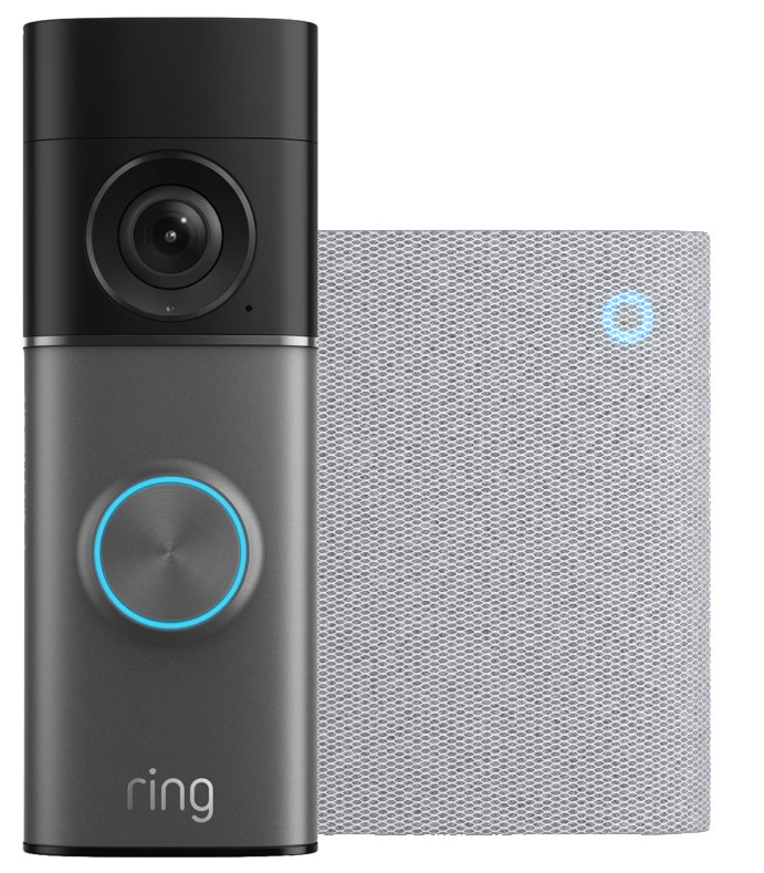 Ring Wired Video Doorbell 4K Pro Grey + Chime Main Image