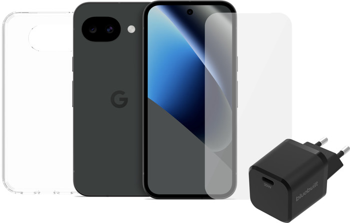 Google Pixel 10a 128GB Zwart 5G + Compleet Accessoirepakket Main Image