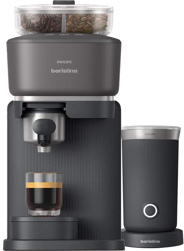 Philips Baristina Bean Swap BAR320/60 Zwart + Melkopschuimer Main Image