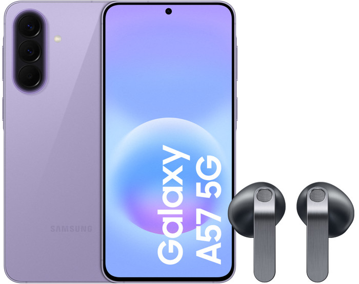 Samsung Galaxy A57 128 Go Mauve 5G + Samsung Galaxy Buds4 Noir Main Image