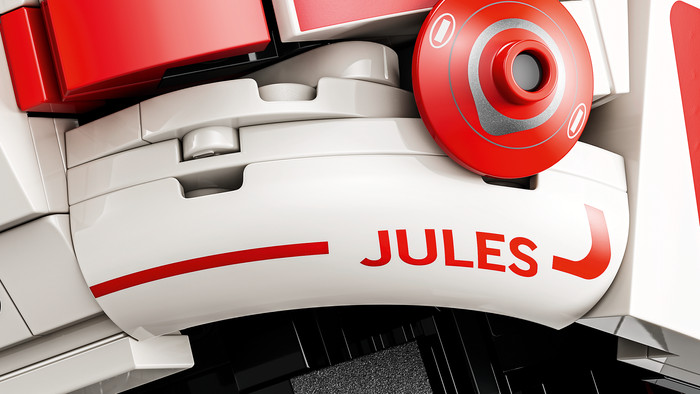 LEGO Editions Scuderia Ferrari HP helm van Charles Leclerc 43014 detail