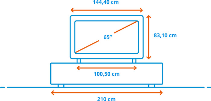 Samsung Mini-led 65" M73H (2026) + Samsung HW-B450F (2025) visual Coolblue 1