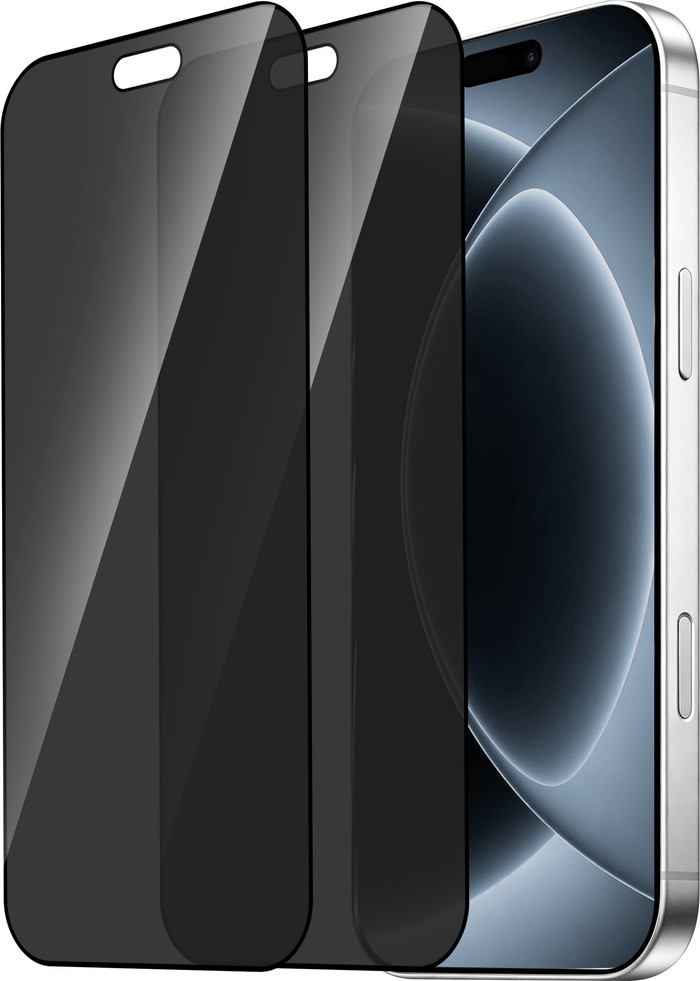 BlueBuilt iPhone 18 Pro Privacy Filter Screenprotector Glas Duo Pack Main Image