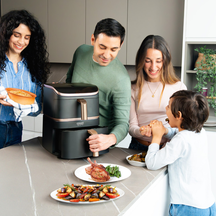 Cosori Turbo Tower Pro Smart product in gebruik