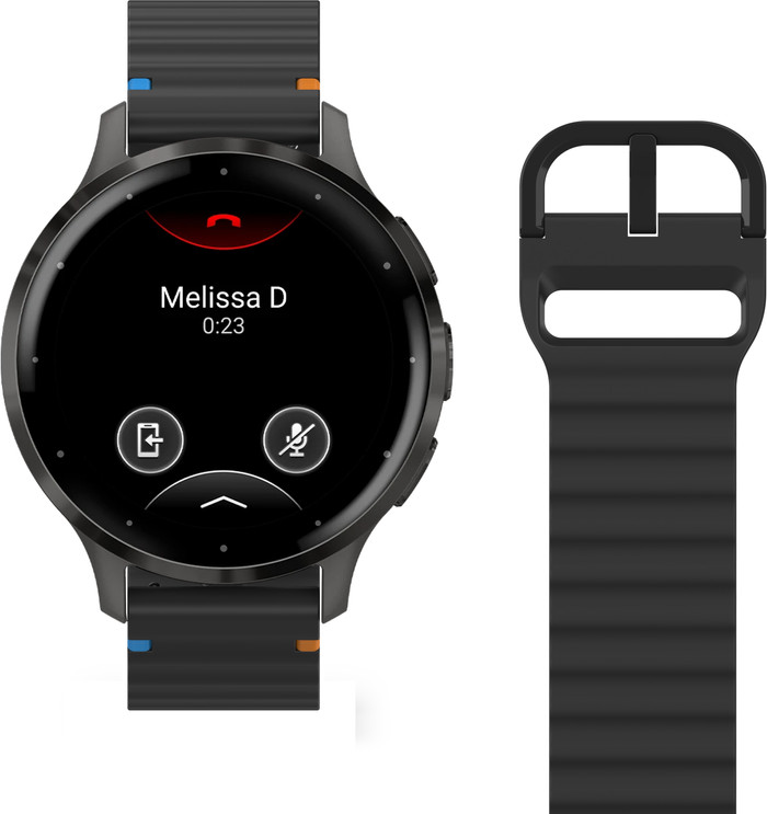 Just in Case Bracelet Silicone Noir Garmin Venu 3S / 4 41 mm détail