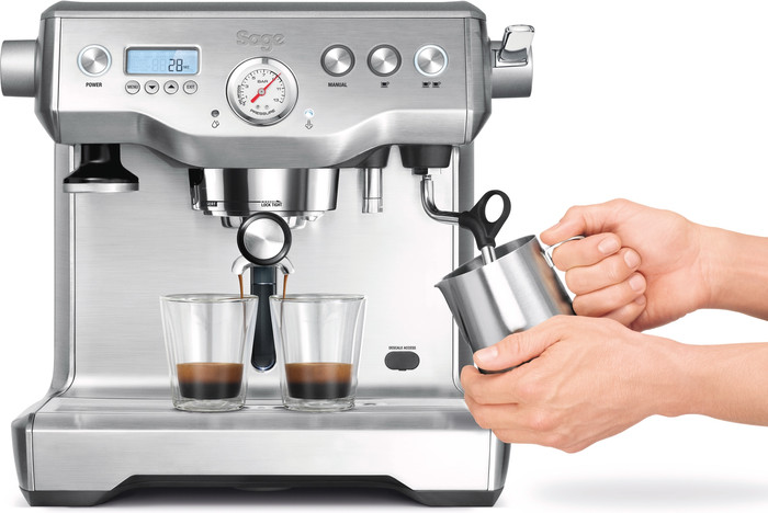 Sage the Dynamic Duo Stainless Steel product in gebruik