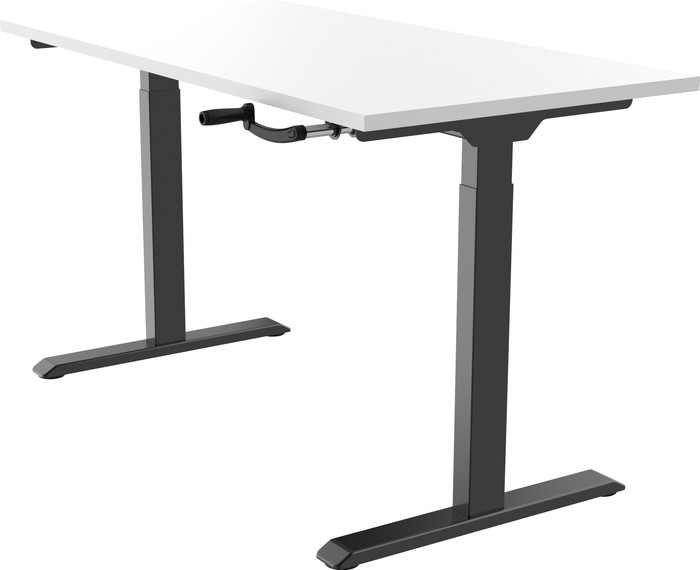 Euroseats Bureau Manivelle 160 x 80 Noir/Blanc null