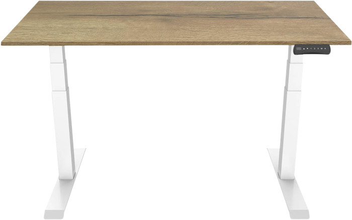 Euroseats Electric Sit-Stand Desk 120x80 White/Oak Main Image
