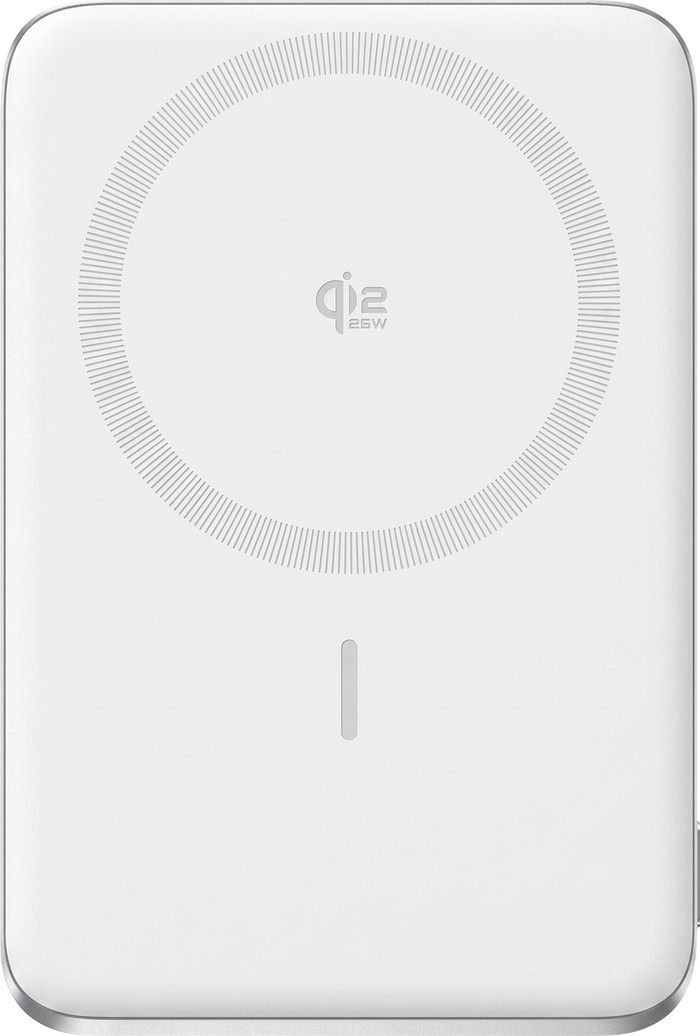 Anker Draadloze Powerbank 10.000 mAh met MagSafe en Qi2 25W Wit bovenkant